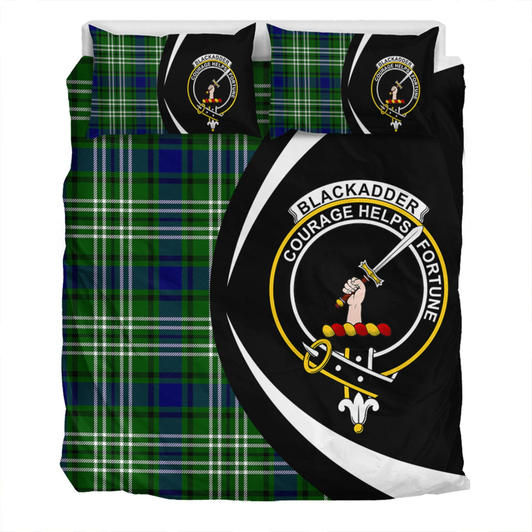 Blackadder Clan Badge Tartan Bedding Set Circle Style