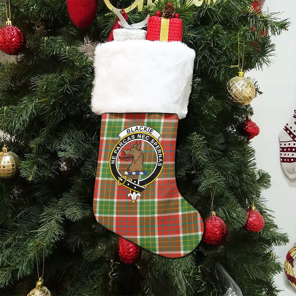 Blackie Ancient Clan Badge Tartan Christmas Stocking