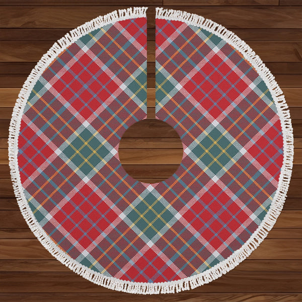 Blackie Weathered Clan Badge Tartan Christmas Tree Skirt