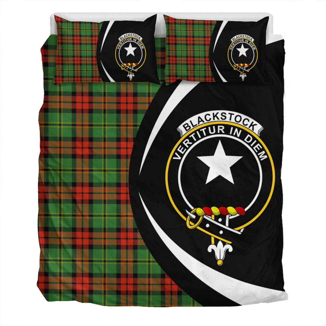 Blackstock Hunting Ancient Clan Badge Tartan Bedding Set Circle Style