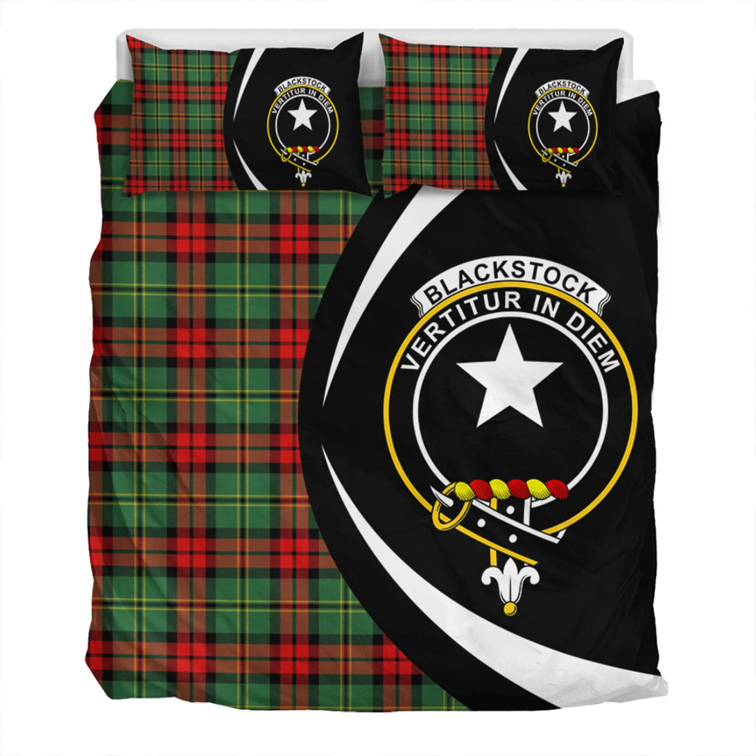 Blackstock Hunting Modern Clan Badge Tartan Bedding Set Circle Style