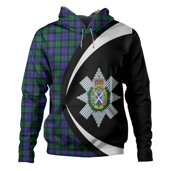 Blackwatch Modern Clan Badge Tartan Hoodie Circle Style Personalized