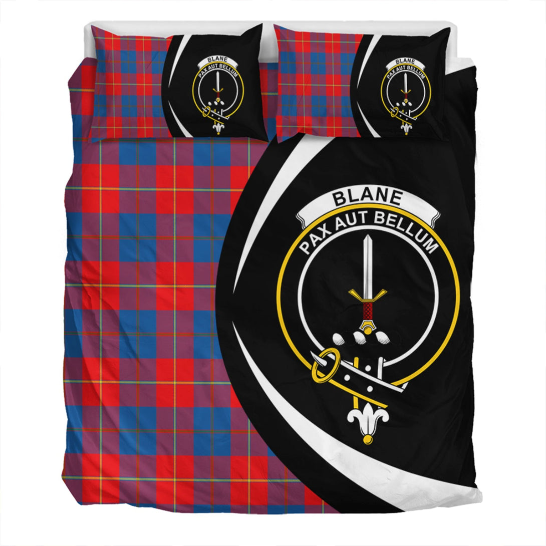 Blane Clan Badge Tartan Bedding Set Circle Style