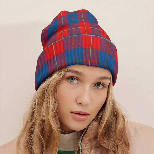 Blane Clan Badge Tartan Knitted Beanie