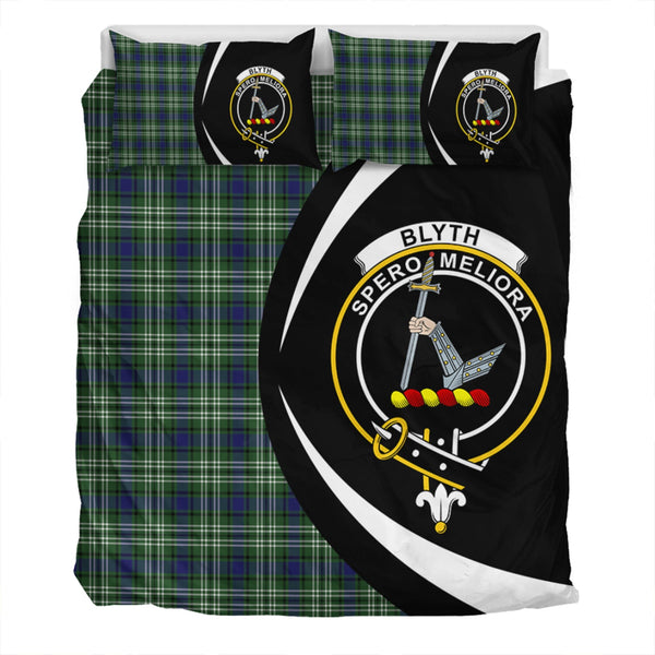 Blyth Clan Badge Tartan Bedding Set Circle Style