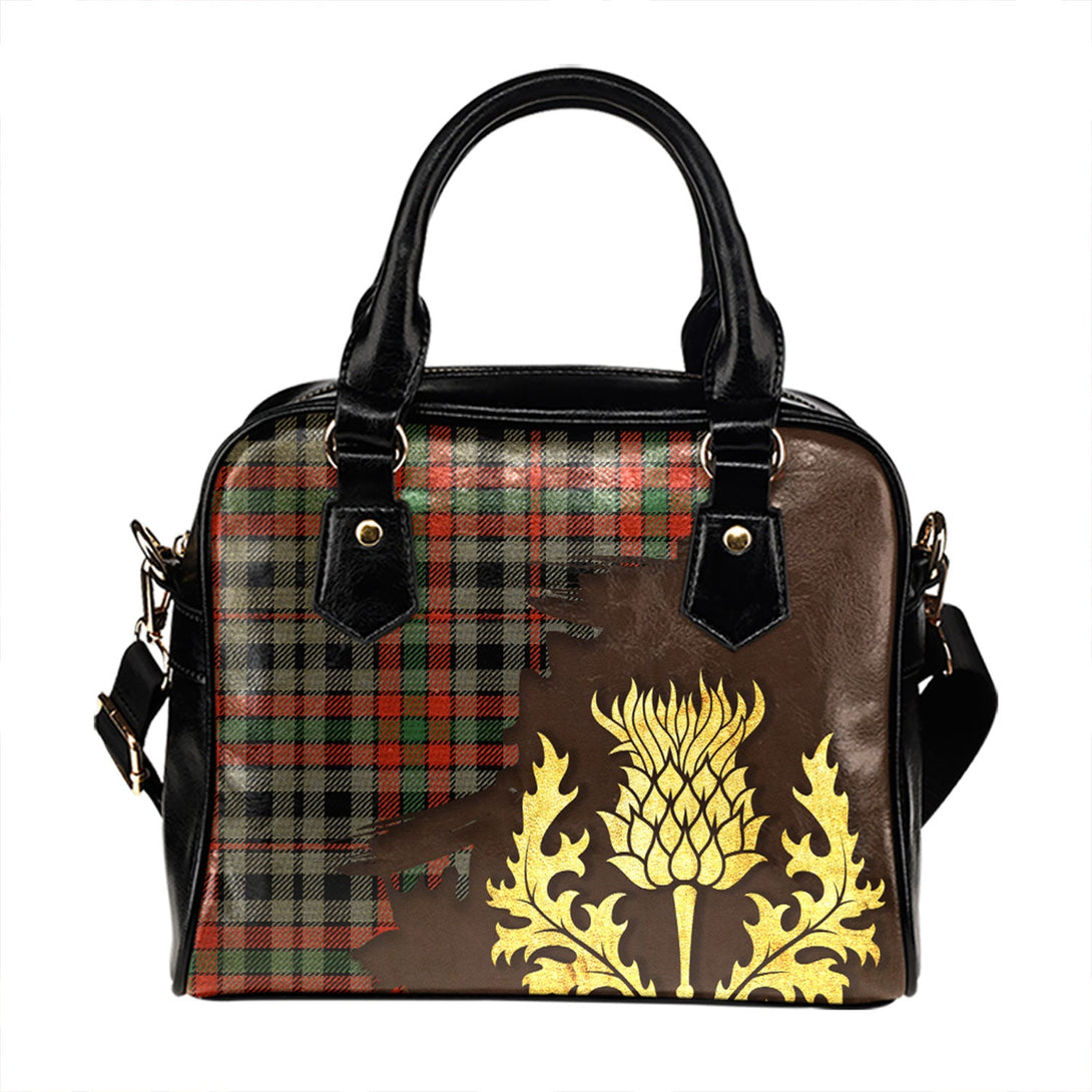 Borthwick Ancient Tartan Shoulder Handbag Thistle Oldest Style