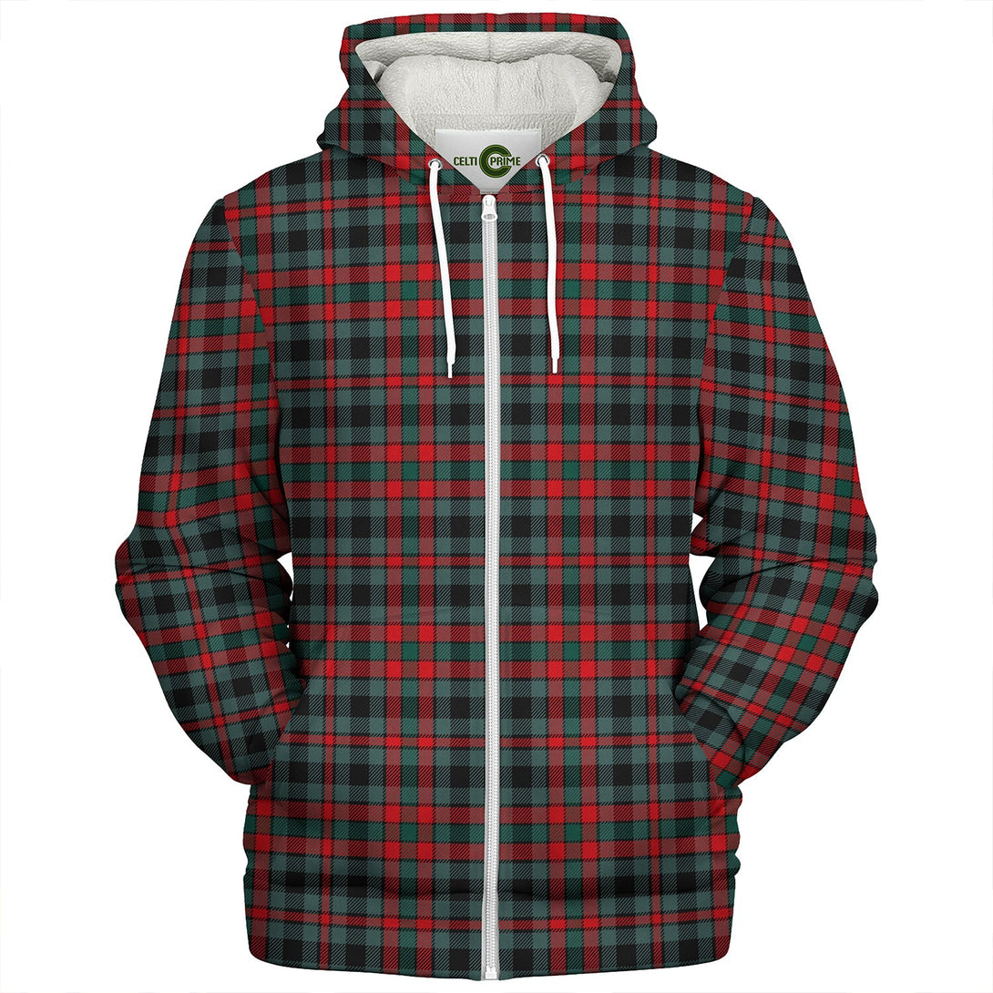 Borthwick Modern Clan Badge Tartan Sherpa Hoodie