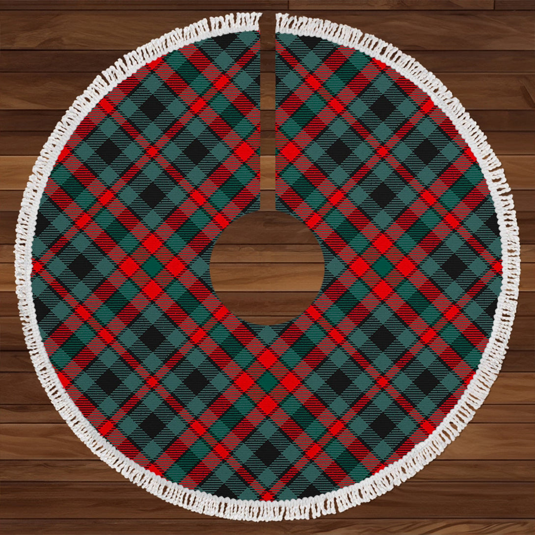 Borthwick Modern Clan Badge Tartan Christmas Tree Skirt