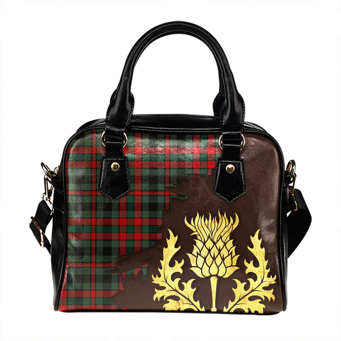 Borthwick Modern Tartan Shoulder Handbag Thistle Oldest Style