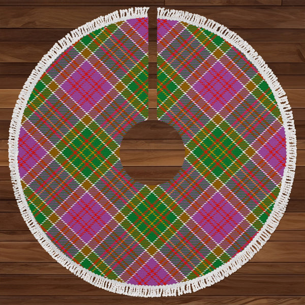 Bowie Ancient Clan Badge Tartan Christmas Tree Skirt