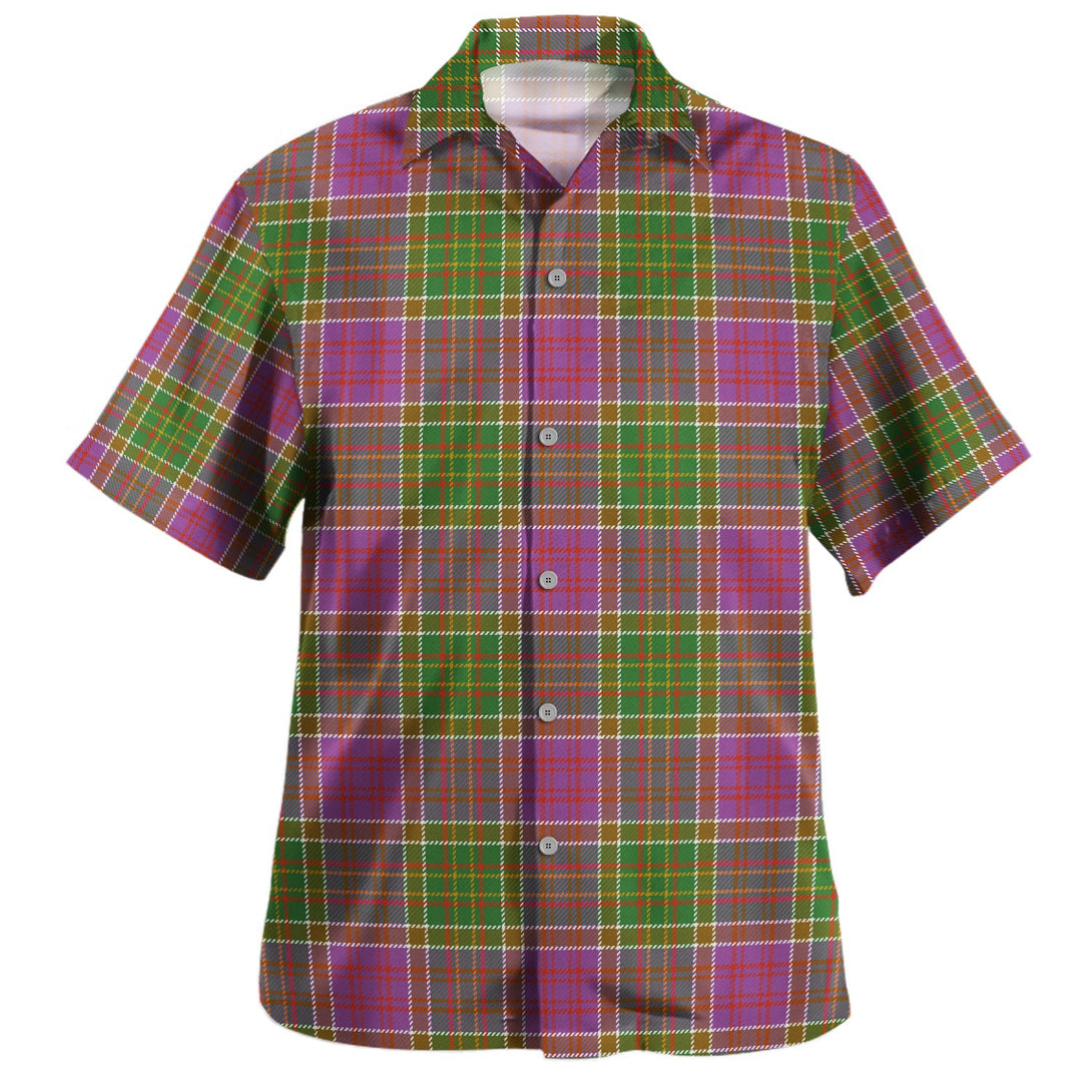 Bowie Ancient Clan Badge Tartan Hawaiian Shirt