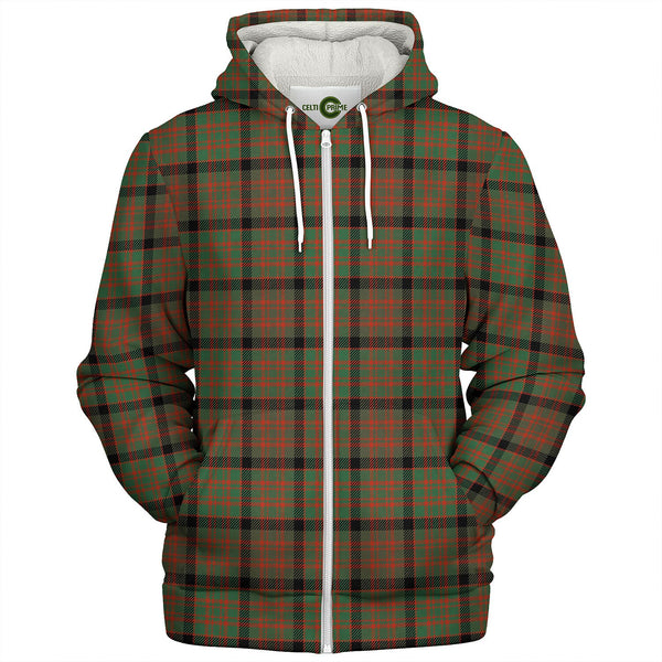 Bowie Black Ancient Tartan Sherpa Hoodie