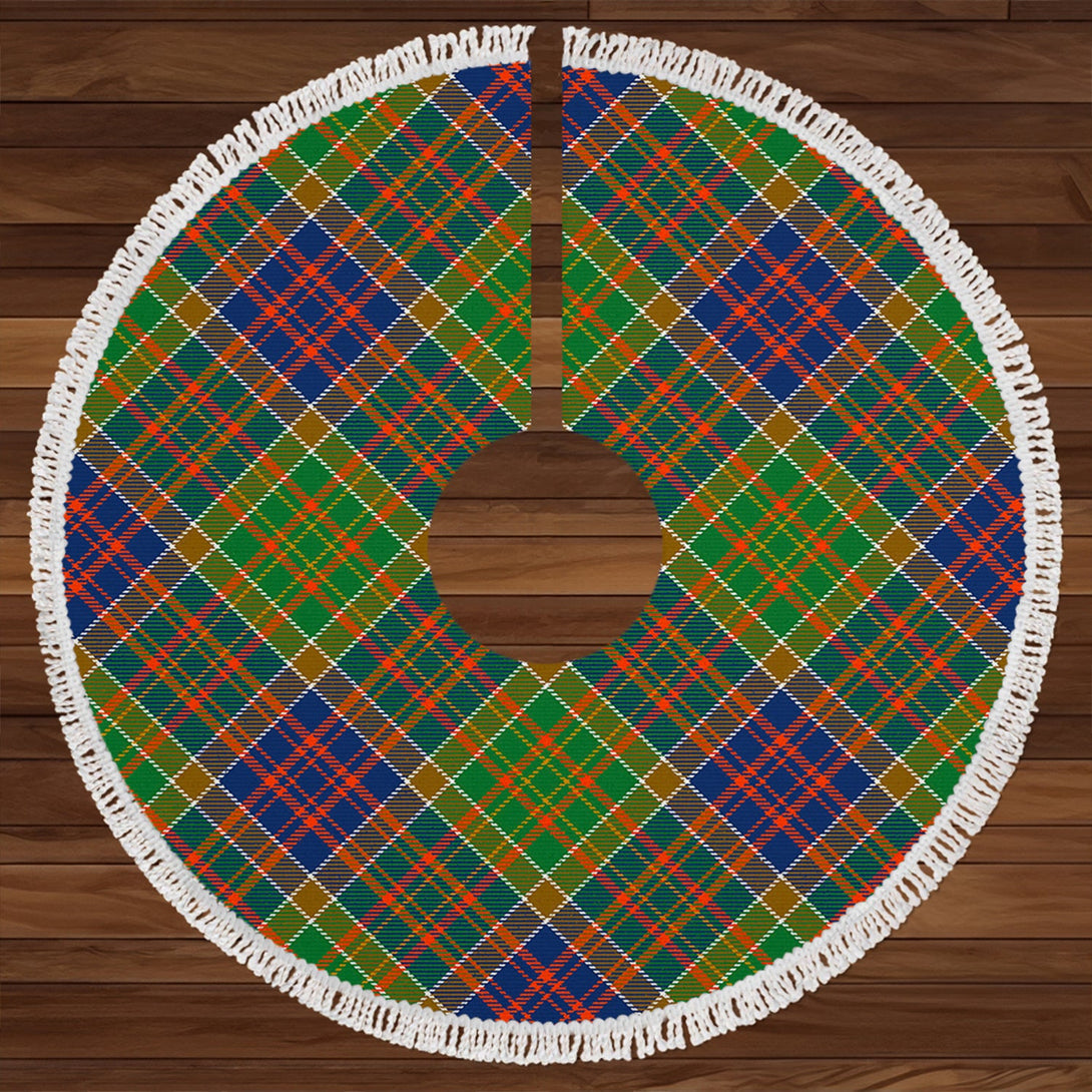 Bowie Modern Clan Badge Tartan Christmas Tree Skirt