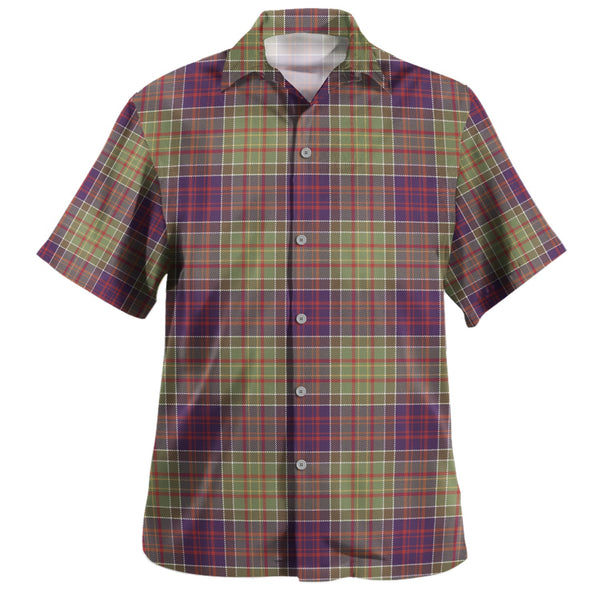 Bowie Weathered Clan Badge Tartan Hawaiian Shirt