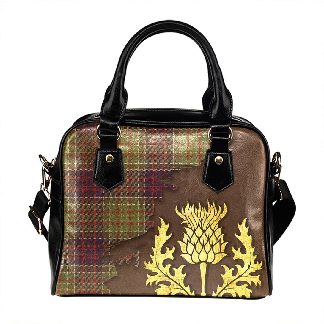 Bowie Weathered Tartan Shoulder Handbag Thistle Oldest Style