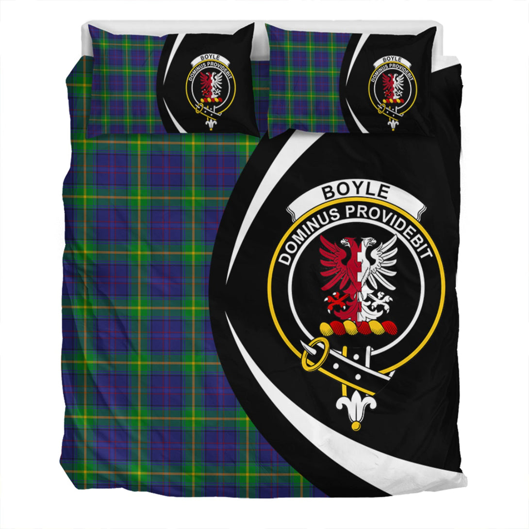 Boyle Clan Badge Tartan Bedding Set Circle Style