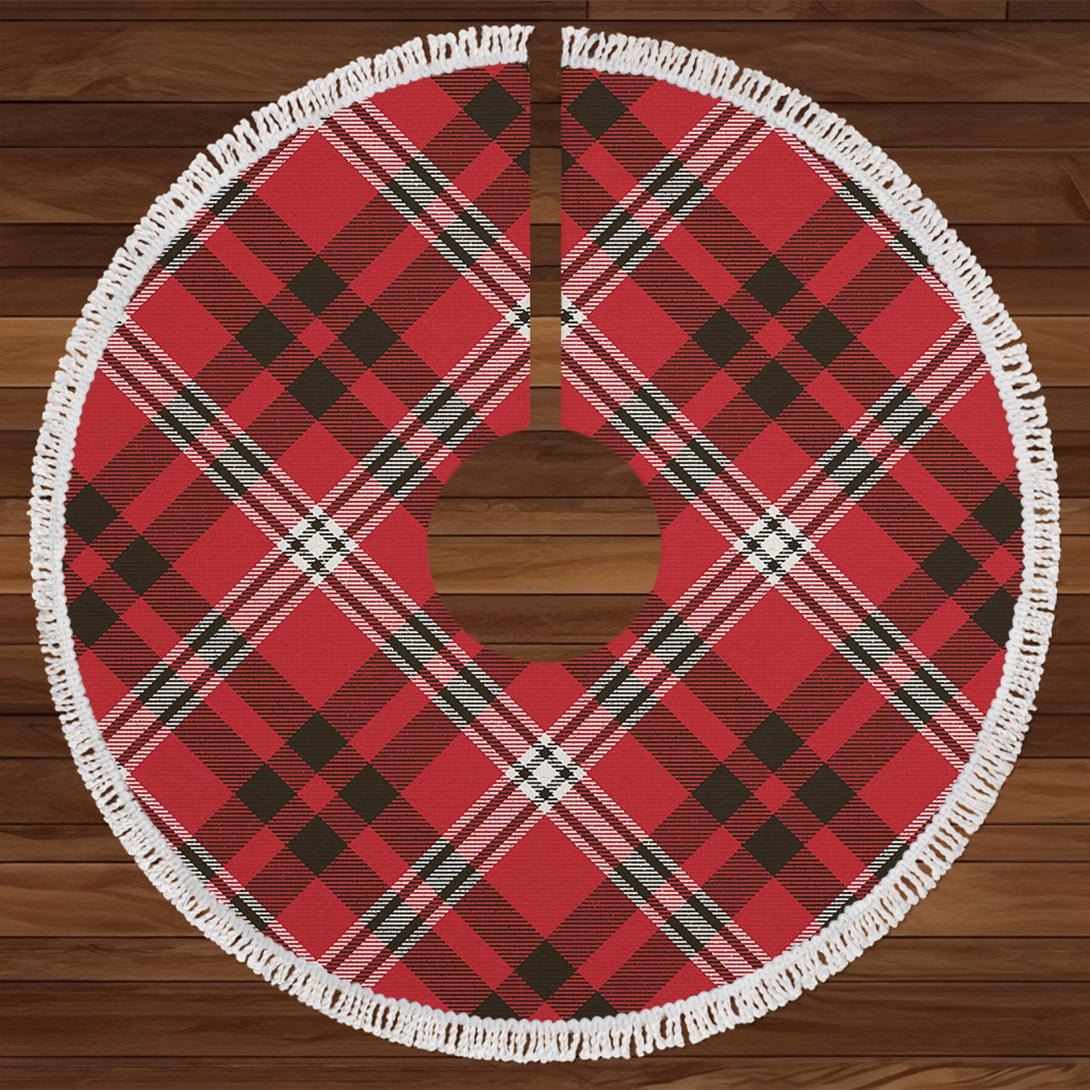 Brice Weathered Tartan Christmas Tree Skirt