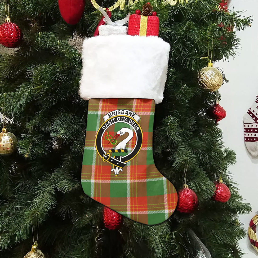 Brisbane Ancient Clan Badge Tartan Christmas Stocking