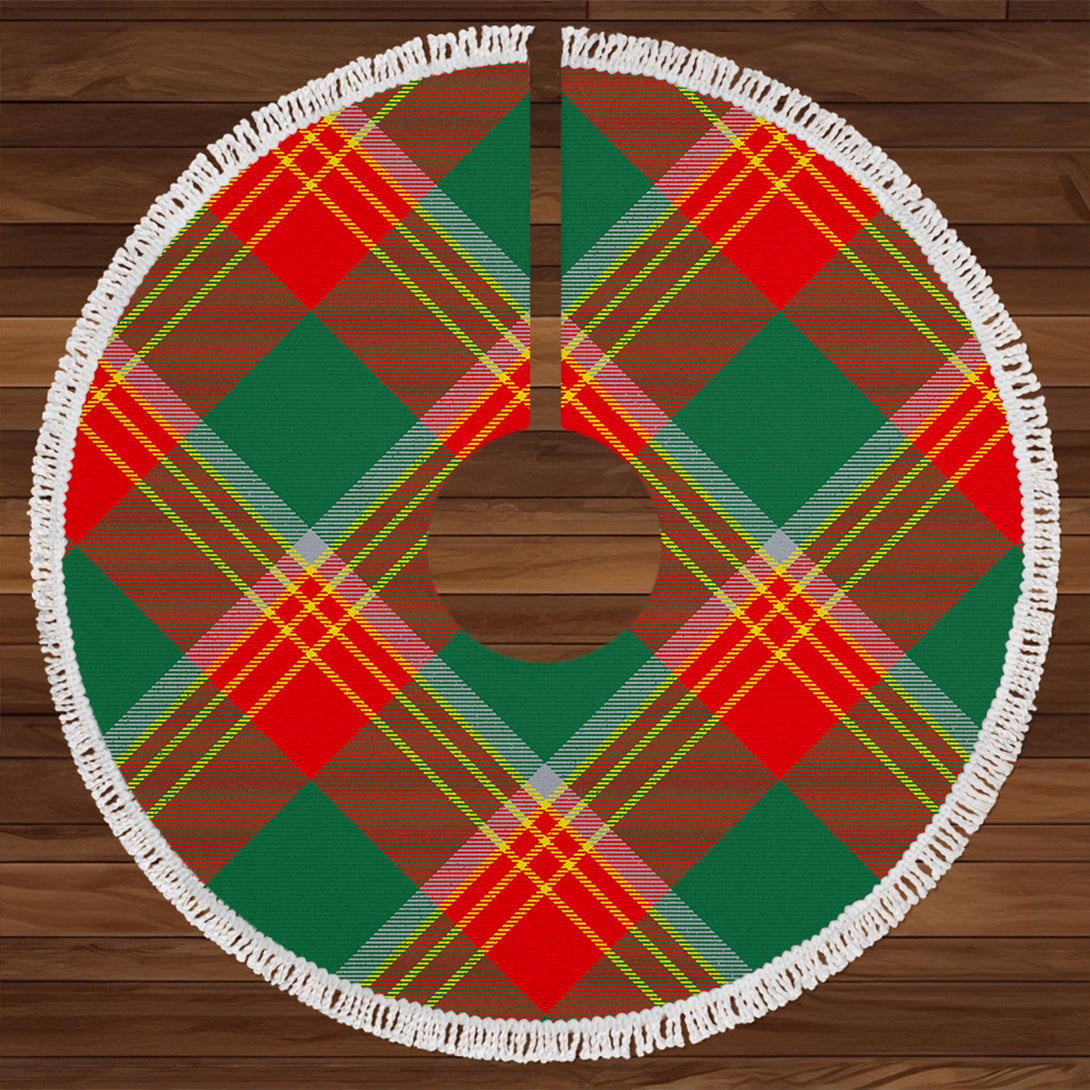 Brisbane Modern Clan Badge Tartan Christmas Tree Skirt