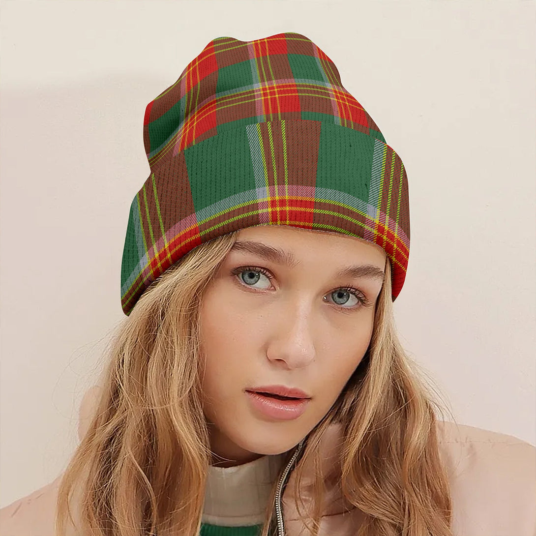 Brisbane Modern Clan Badge Tartan Knitted Beanie