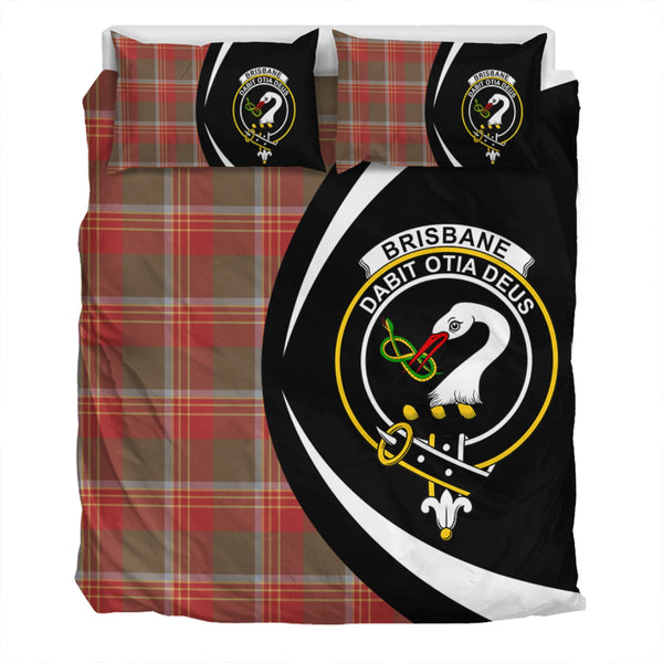 Brisbane Weathered Clan Badge Tartan Bedding Set Circle Style