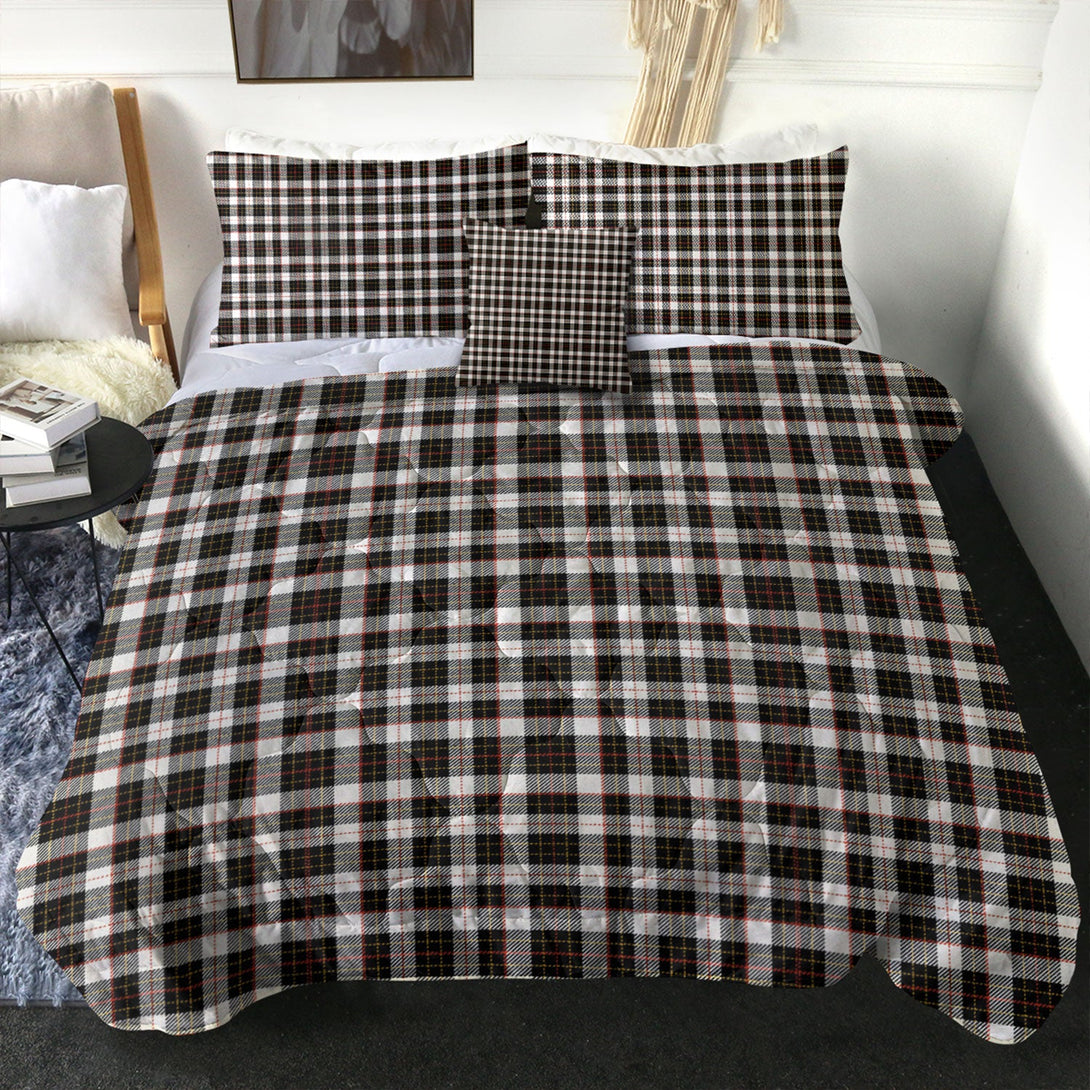 Brodie Black - White Tartan Comforter