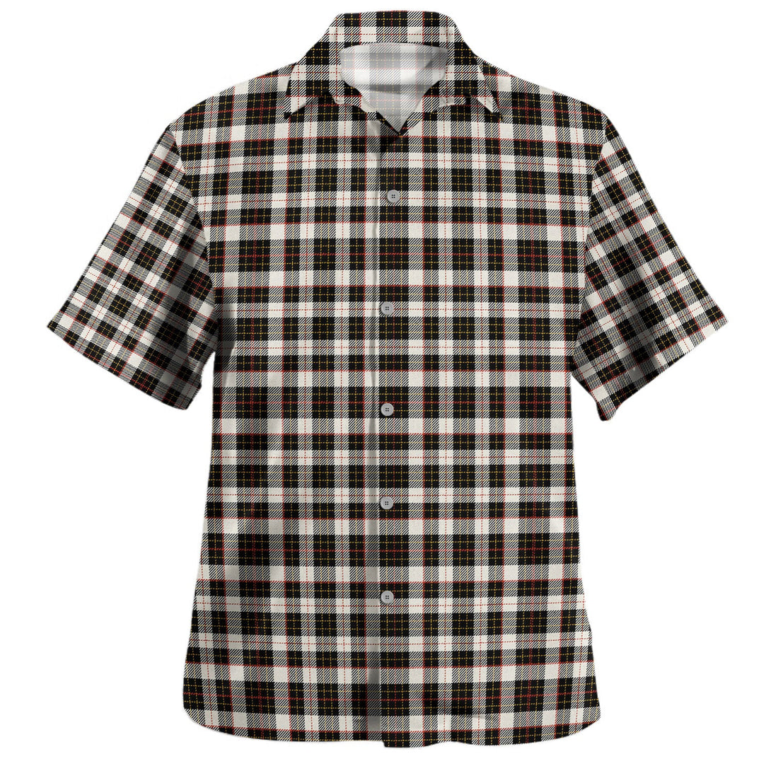 Brodie Black - White Tartan Hawaiian Shirt