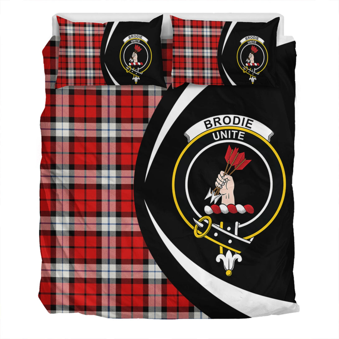 Brodie Dress Clan Badge Tartan Bedding Set Circle Style