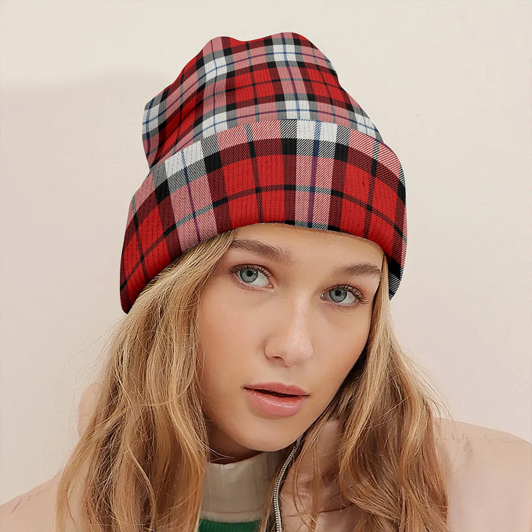 Brodie Dress Clan Badge Tartan Knitted Beanie