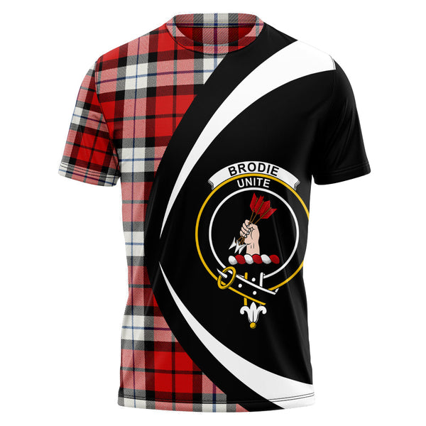 Brodie Dress Clan Badge Tartan T-Shirt Circle Style Personalized