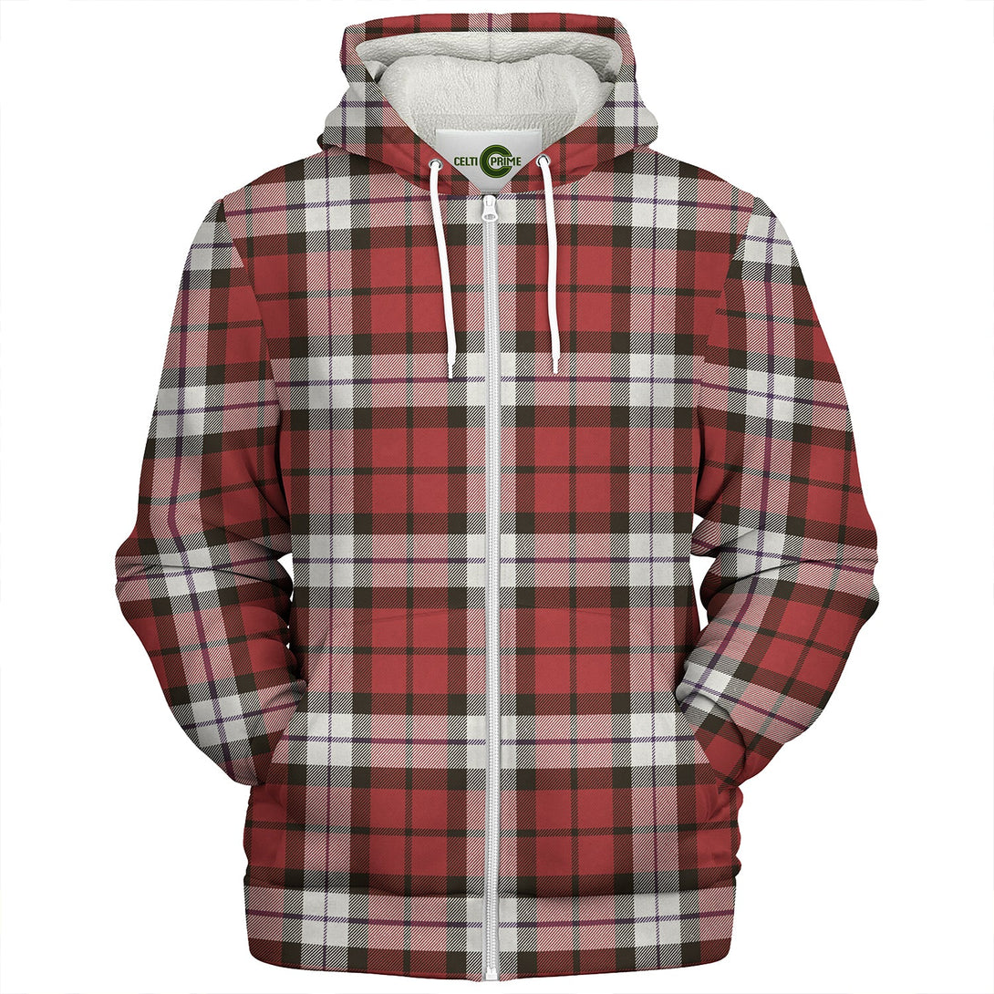 Brodie Dress Weathered Clan Badge Tartan Sherpa Hoodie