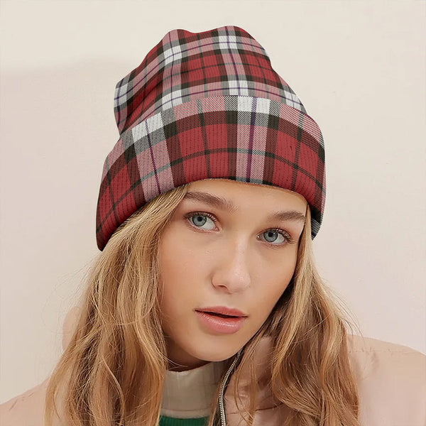 Brodie Dress Weathered Clan Badge Tartan Knitted Beanie