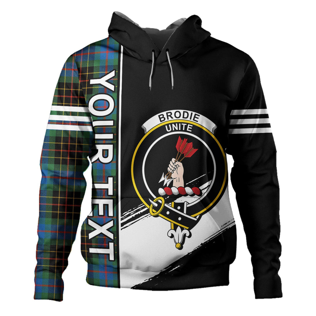 Brodie Hunting Ancient Clan Badge Tartan Hoodie Quarter Style Personalized