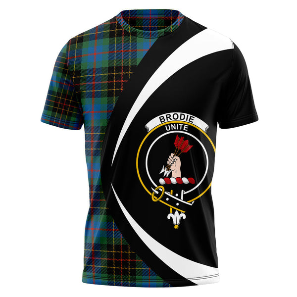 Brodie Hunting Ancient Clan Badge Tartan T-Shirt Circle Style Personalized