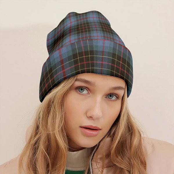 Brodie Hunting Weathered Clan Badge Tartan Knitted Beanie