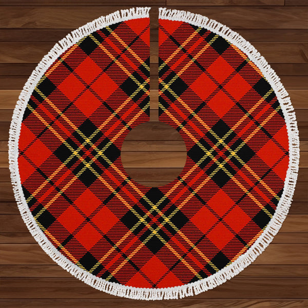 Brodie Red Ancient Clan Badge Tartan Christmas Tree Skirt