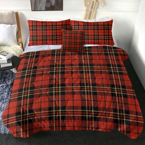 Brodie Red Ancient Clan Badge Tartan Comforter