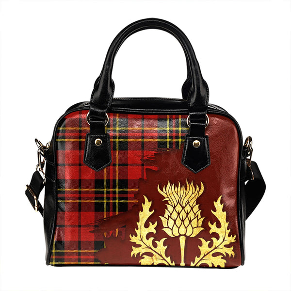 Brodie Red Modern Tartan Shoulder Handbag Thistle Oldest Style