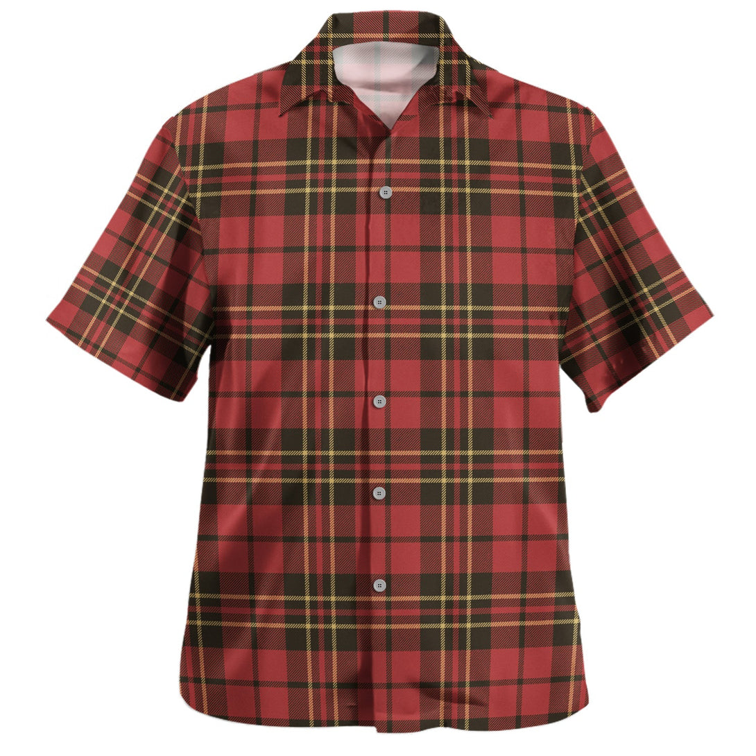 Brodie Red Weathered Clan Badge Tartan Hawaiian Shirt