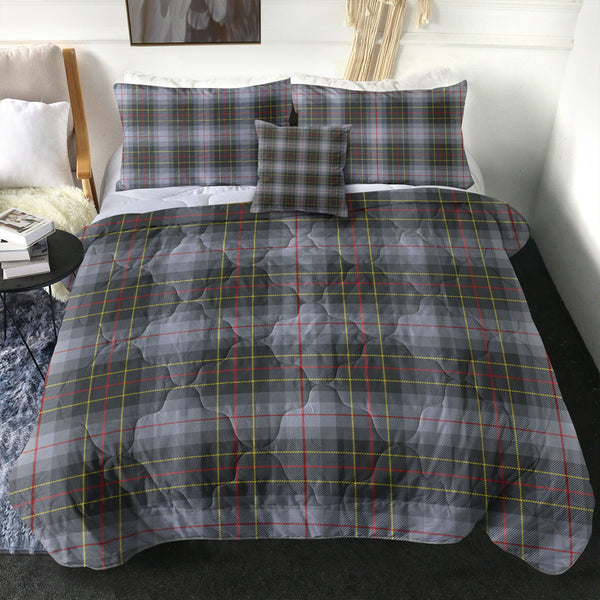 Brodie Silver (Brodie Muted) Modern Clan Badge Tartan Comforter