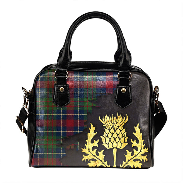 Brough Modern Tartan Shoulder Handbag Thistle Oldest Style