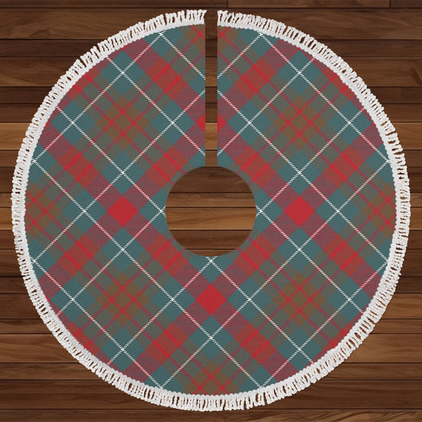 Brough Weathered Tartan Christmas Tree Skirt