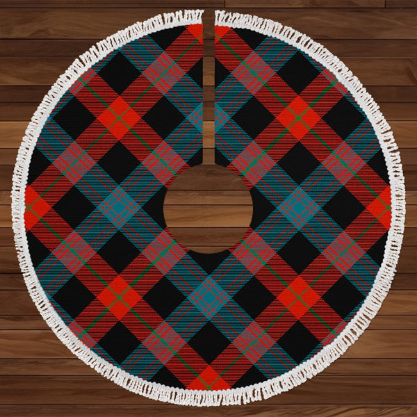 Brown (Broun) Ancient Clan Badge Tartan Christmas Tree Skirt