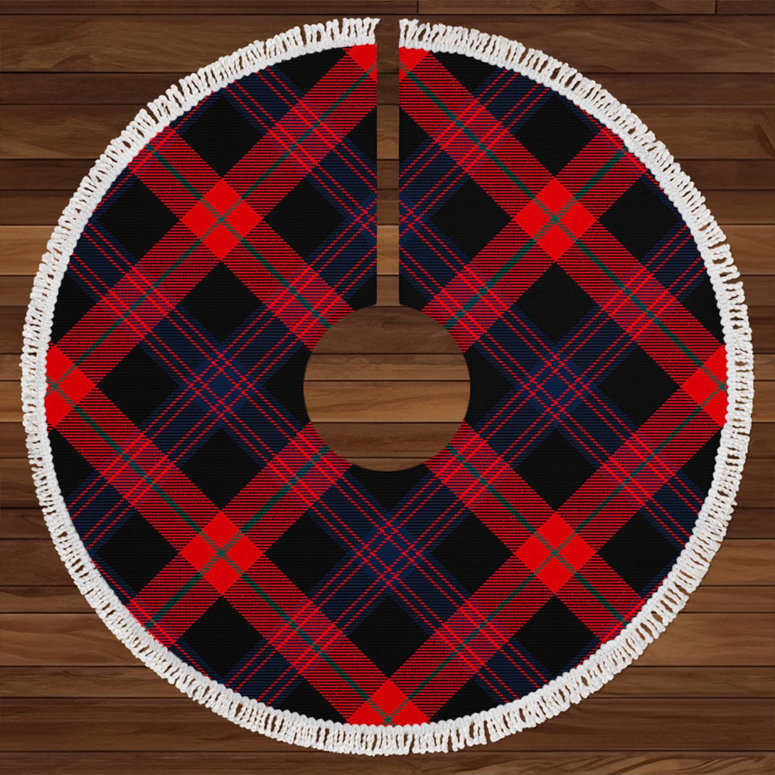 Brown (Broun) Modern Clan Badge Tartan Christmas Tree Skirt