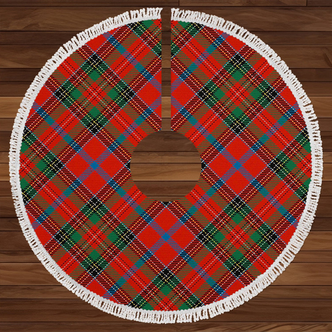 Brown of Castledean (Broun of Castledean) Ancient Clan Badge Tartan Christmas Tree Skirt