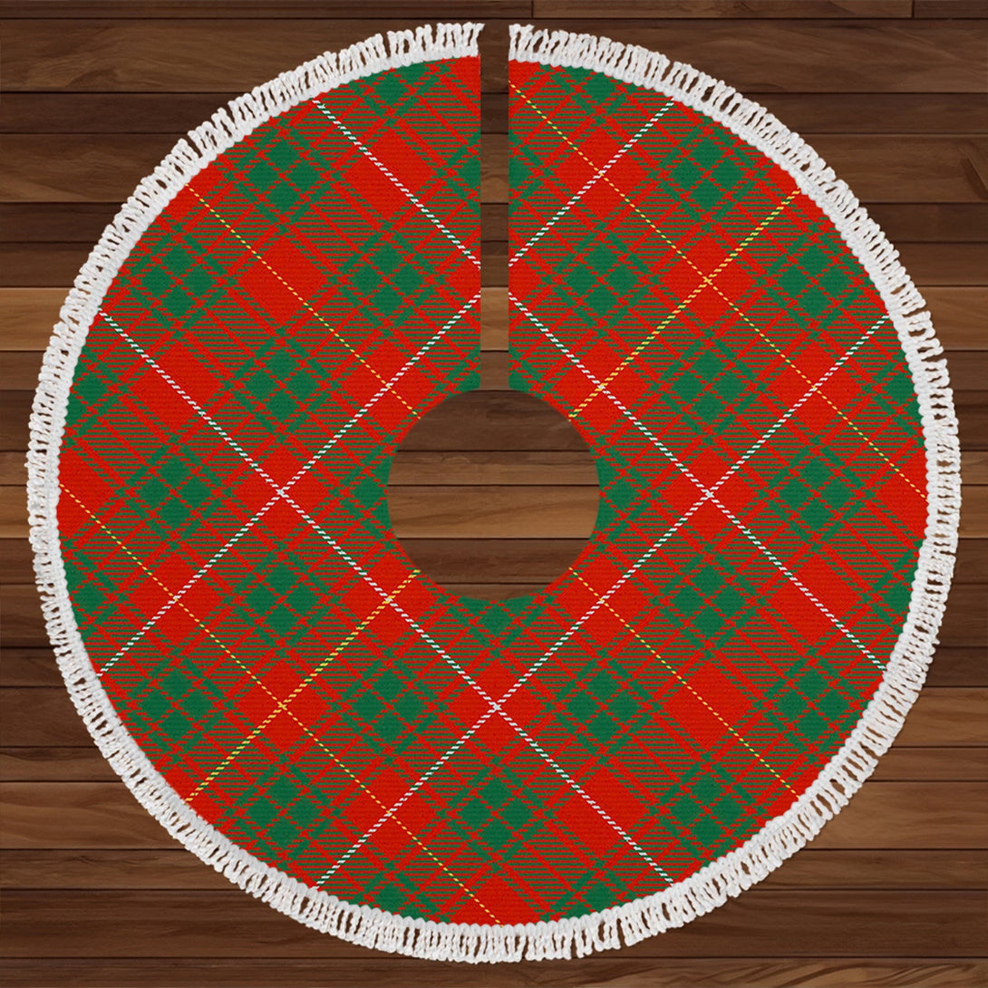 Bruce Ancient Clan Badge Tartan Christmas Tree Skirt