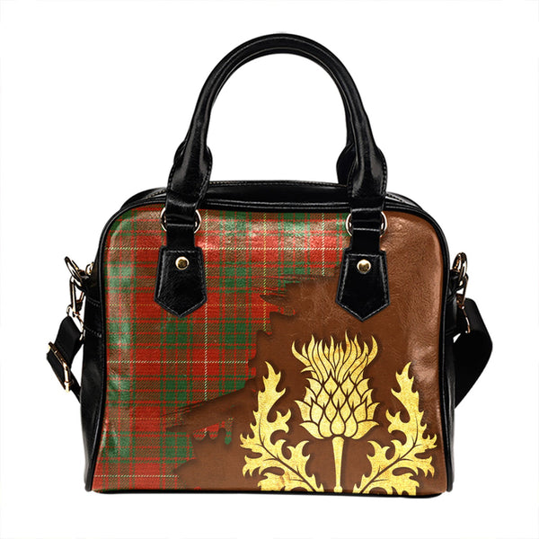 Bruce Ancient Tartan Shoulder Handbag Thistle Oldest Style