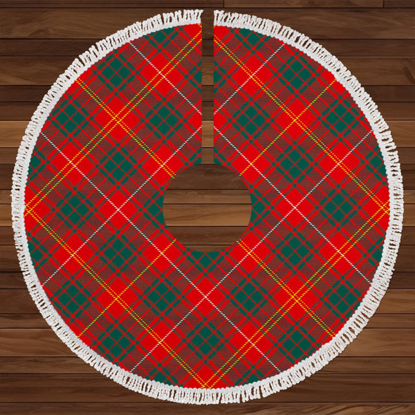 Bruce Modern Clan Badge Tartan Christmas Tree Skirt