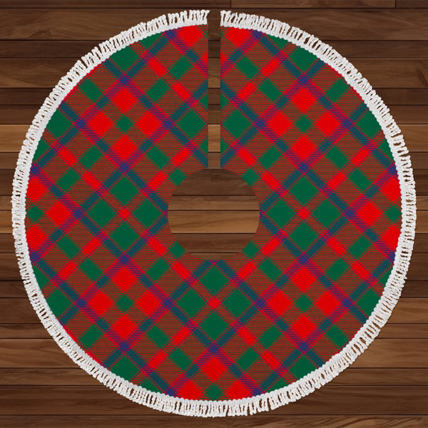 Bruce Old Modern Tartan Christmas Tree Skirt