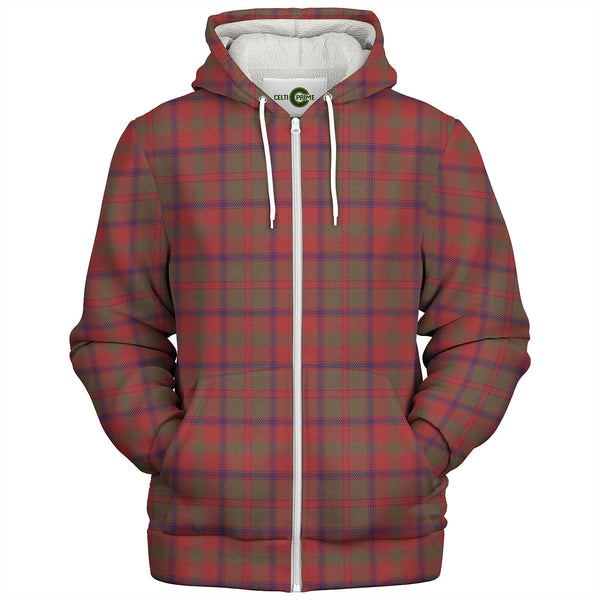 Bruce Old Weathered Tartan Sherpa Hoodie